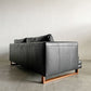 アクタス ACTUS ファイブバイファイブ five by five S1378 2.5シーターソファ W195cm 本革 ブラックレザー 廃番 〓