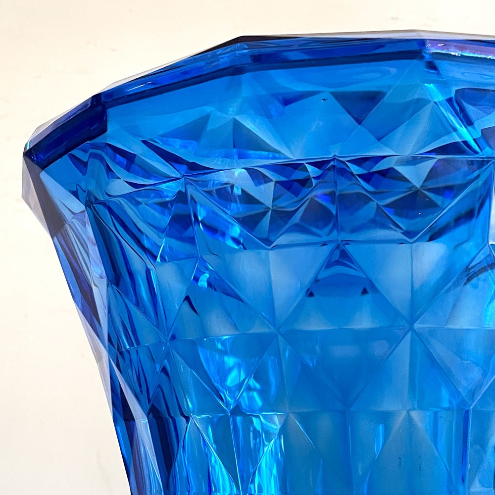 カルテル Kartell ストーン STONE スツール サイドテーブル H46cm ポリカーボネート ブルー マルセル・ワンダース イタリア ■