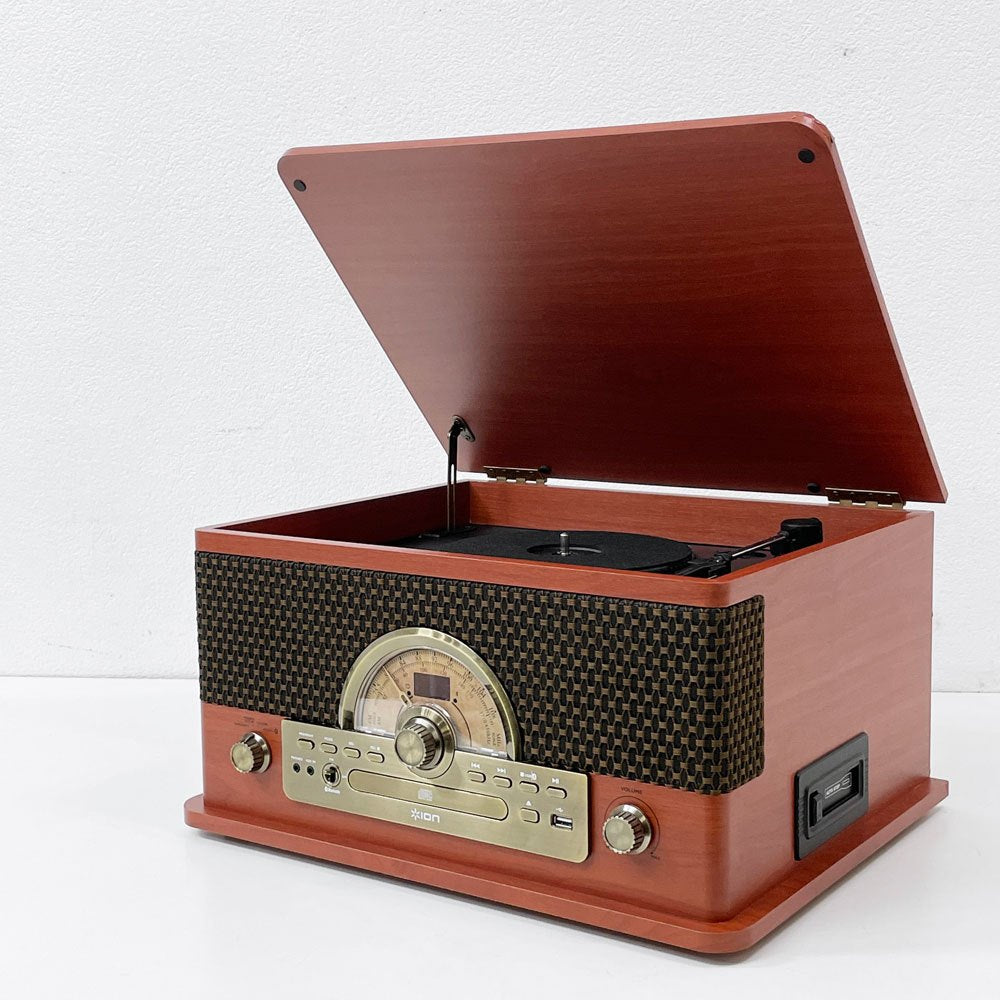 イオンオーディオ ION AUDIO オールインワンミュージックプレイヤー SUPERIOR LP レコード カセット CD ラジオ USB Bluetooth ●