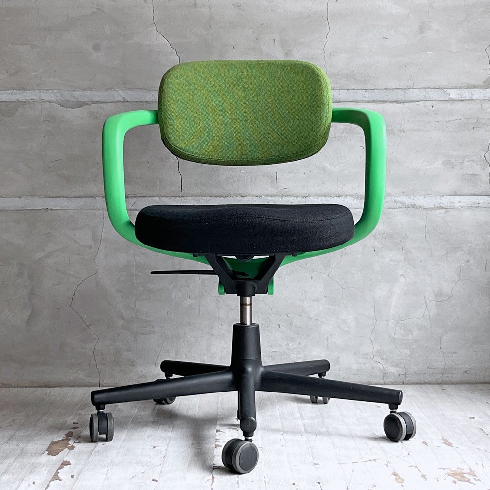ヴィトラ vitra オールスター Allstar オフィスチェア デスクチェア グリーン × ブラック  ファブリック コンスタンチン・グルチッチ  参考定価￥163,900- ♪