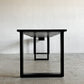 かなでもの KANADEMONO ザ・テーブル THE TABLE Black Steel デスク W240×D70cm ラバーウッド ブラックブラウン スクエアレッグ 配線孔＆ティッシュボックストレイ付 合計定価￥138,500- 〓