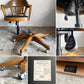 アクメファニチャー ACME Furniture ショーウォーカー SHAW-WALKER デスクチェア アームチェア アッシュ材 PVCレザー キャスター 昇降 リクライニング USビンテージスタイル ■