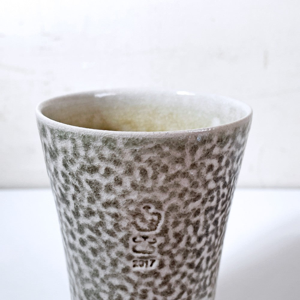 スティーブ・ハリソン Steve Harrison ビーカー グレー系 ソルトグレーズ ARTS&SCIENCE取扱 2017年 希少 現代作家 ■