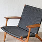 カールハンセン＆サン Carl Hansen & Son CH25 イージーチェア ラウンジチェア ウォールナット材 ブラックペーパーコード ハンス・J・ウェグナー デンマーク 北欧家具 ◇