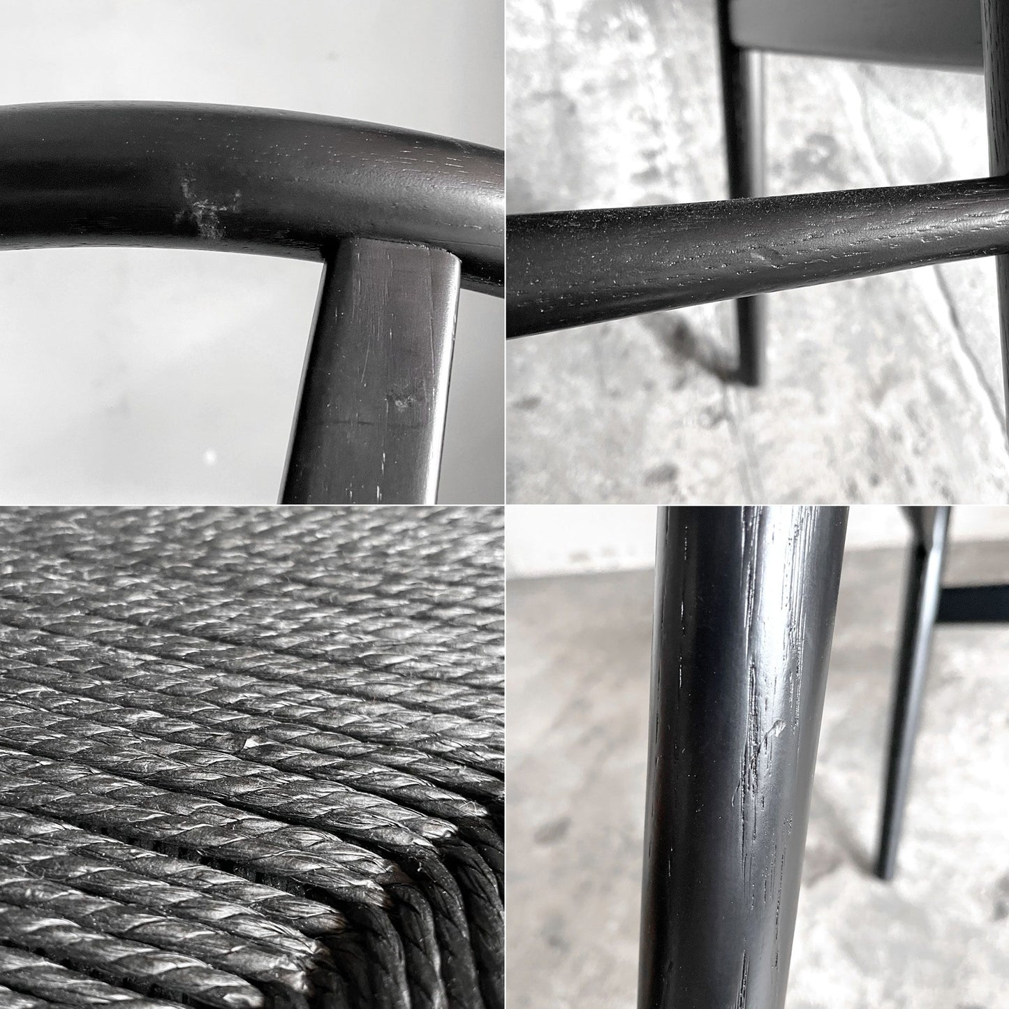 カールハンセン＆サン Carl Hansen & Son CH24 Yチェア オーク材 ブラックラッカー×ブラックペーパーコード ハンス・J・ウェグナー デンマーク 北欧家具 ■