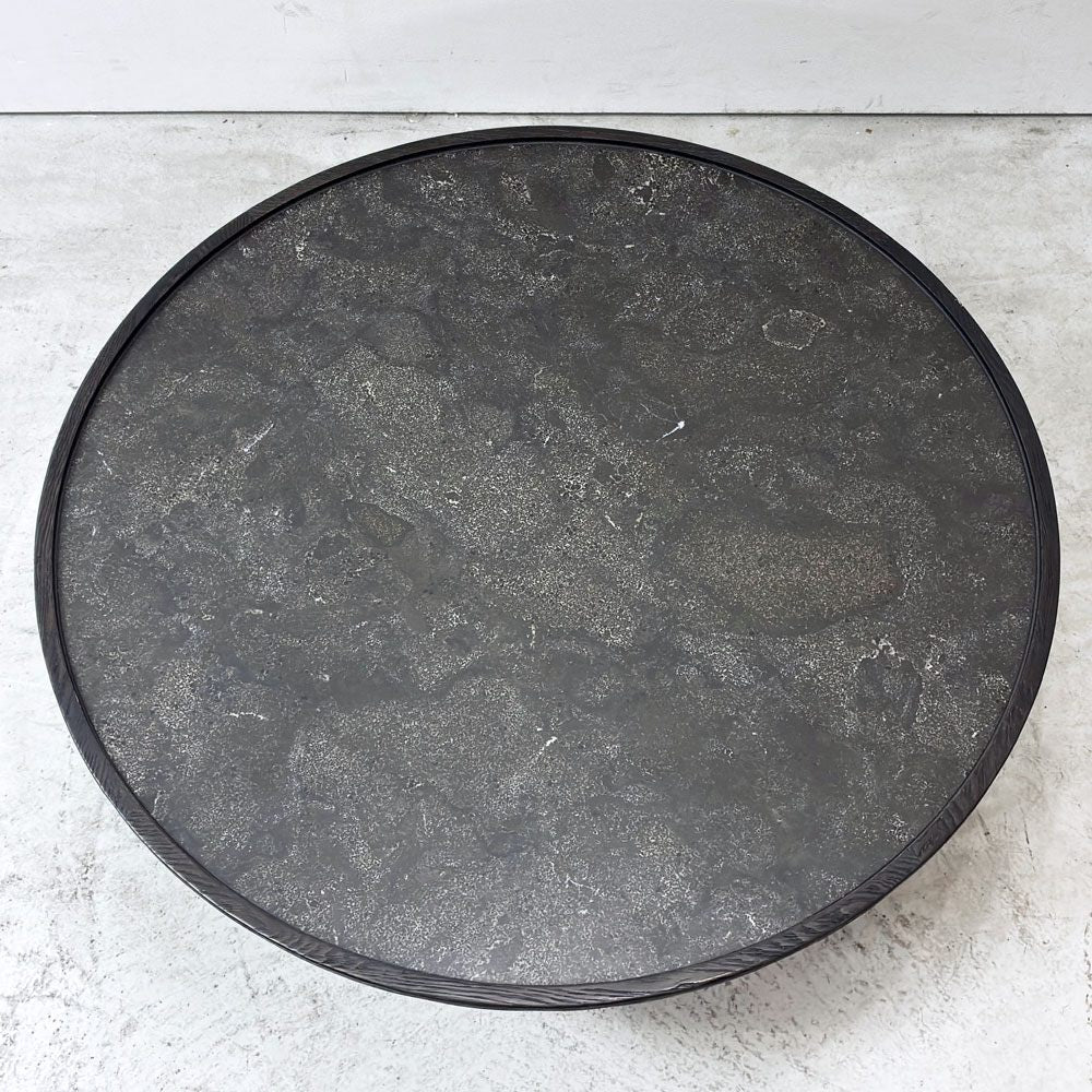 クラッシュゲート CRASH GATE ノットアンティークス Knot antiques バーク BARK コーヒーテーブル W80 石天板 ステンレス 定価￥105,600- 展示品 ●