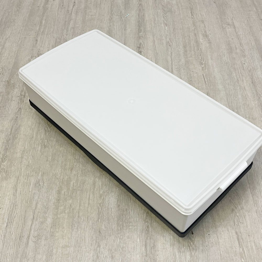 タッパーウェア Tupperware スーパーケース Super Case ロング ホワイト 38L キャスター付き 収納ケース ●
