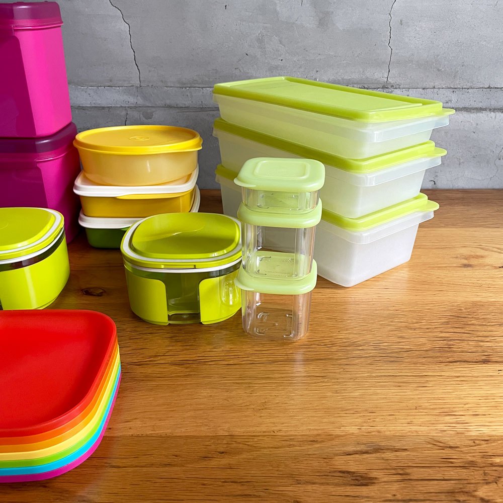 タッパーウェア Tupperware キャニスター 保存容器 食器 バラエティセット まとめ売り 計22個 アメリカ ♪