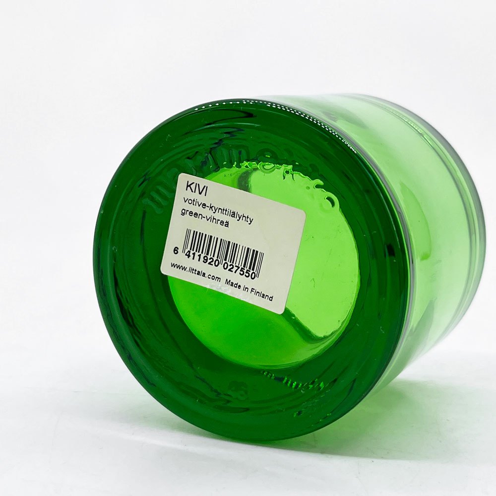 イッタラ iittala マリメッコ marimekko キビ kivi キャンドルホルダー グリーン 60mm フィンランド 北欧雑貨 ●