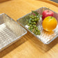 クリストフル CHRISTOFLE コレクション ガリア COLLECTION GALLIA ブレッド バスケット Bread Basket スクエア 編み込み シルバー 銀メッキ W23.5cm フランス A ●