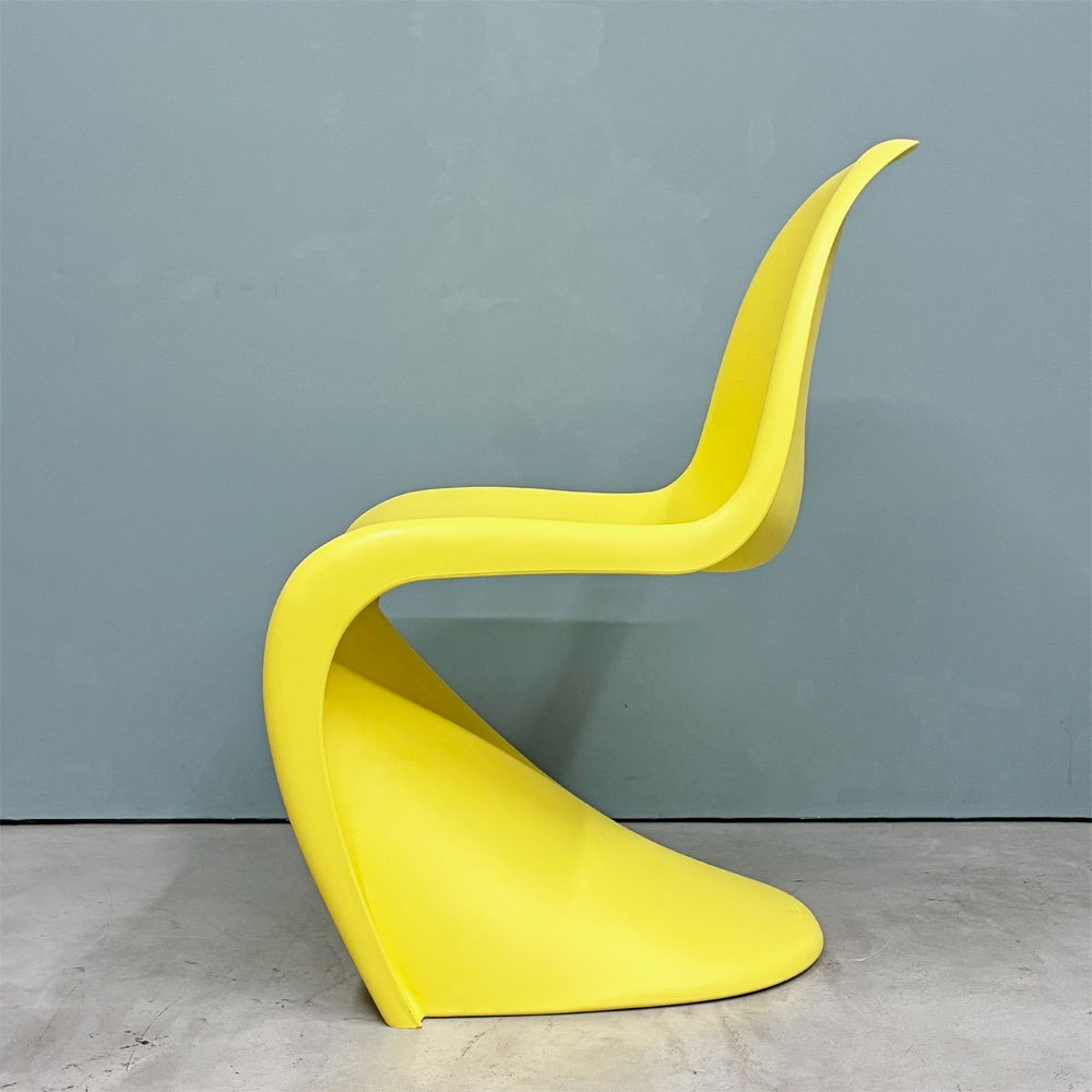 ヴィトラ vitra パントンチェア ダイニングチェア スタッキングチェア イエロー ヴェルナー・パントン Panton ミッドセンチュリー スペースエイジ A ◎