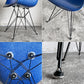 ハーマンミラー Herman Miller アームシェルチェア 現行FRP製 ウルトラマリンブルー エッフェルベース C&R イームズ ミッドセンチュリー ■