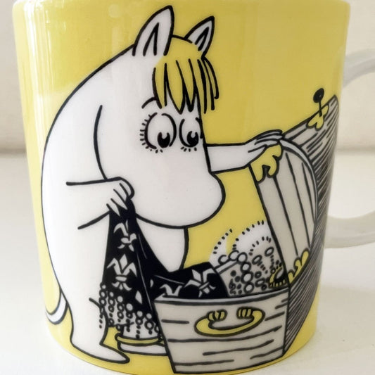 アラビア ARABIA ムーミンマグ MOOMIN スノークのお嬢さん フローレン イエロー 2001-12年 フィンランド 北欧食器 旧ロゴ 廃番 ◎