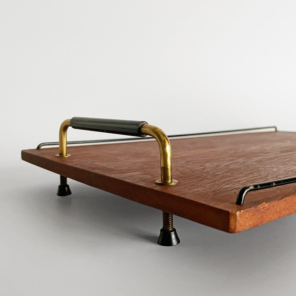 フィンランド ビンテージ Finland Vintage チーク材 サービングトレイ お盆 ウッドトレイ W41cm ■