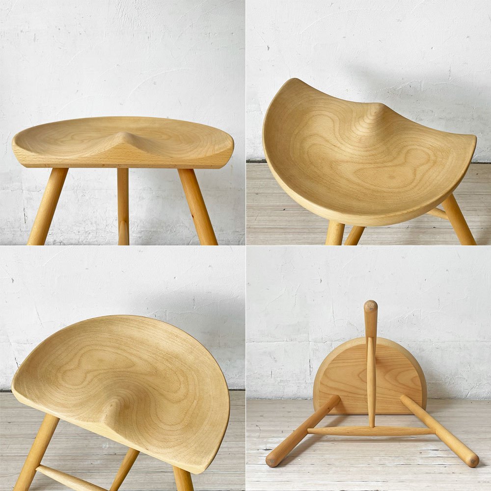 ワーナー Werner シューメーカーチェア Shoemaker Chair NO.49 スツール ビーチ材 オイルフィニッシュ ラーズ・ワーナー デンマーク ★