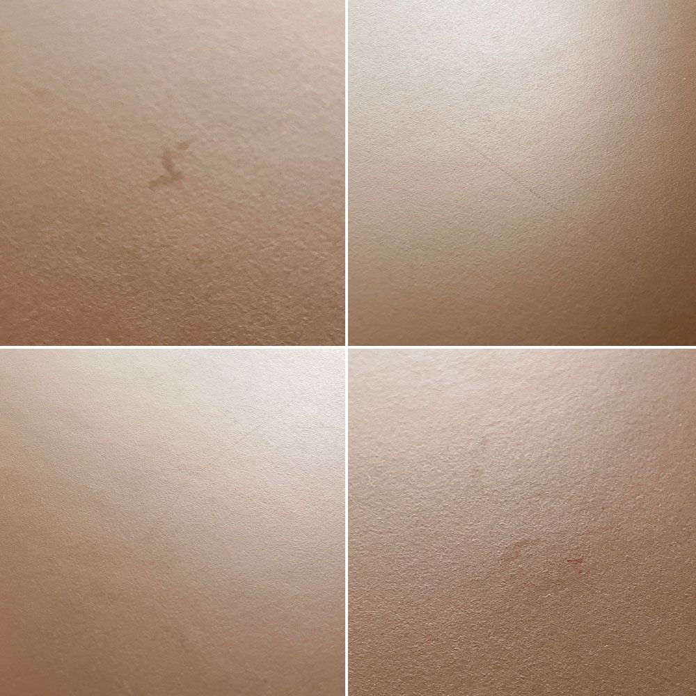 かなでもの KANADEMONO ザ・カフェテーブル THE CAFE TABLE Black Steel 4pin ラウンド Φ80cm リノリウム天板 Mauveカラー 定価￥57,300- ◎