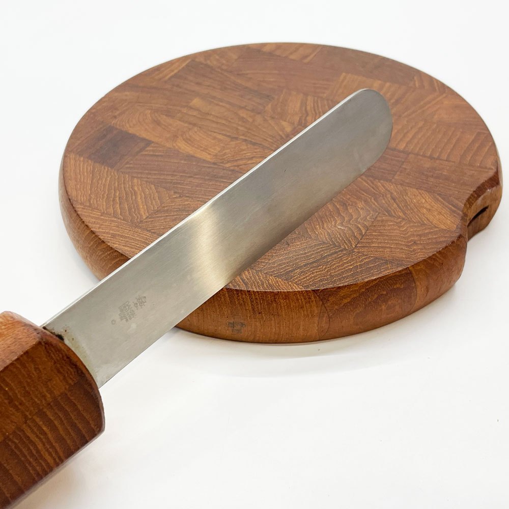 ダンスク DANSK カッティングボード＆ナイフ Lサイズ チーク材 無垢集成材 イェンス・クイストゴー Jens.H.Quistgaard JHQ 北欧デザイン ビンテージ ★