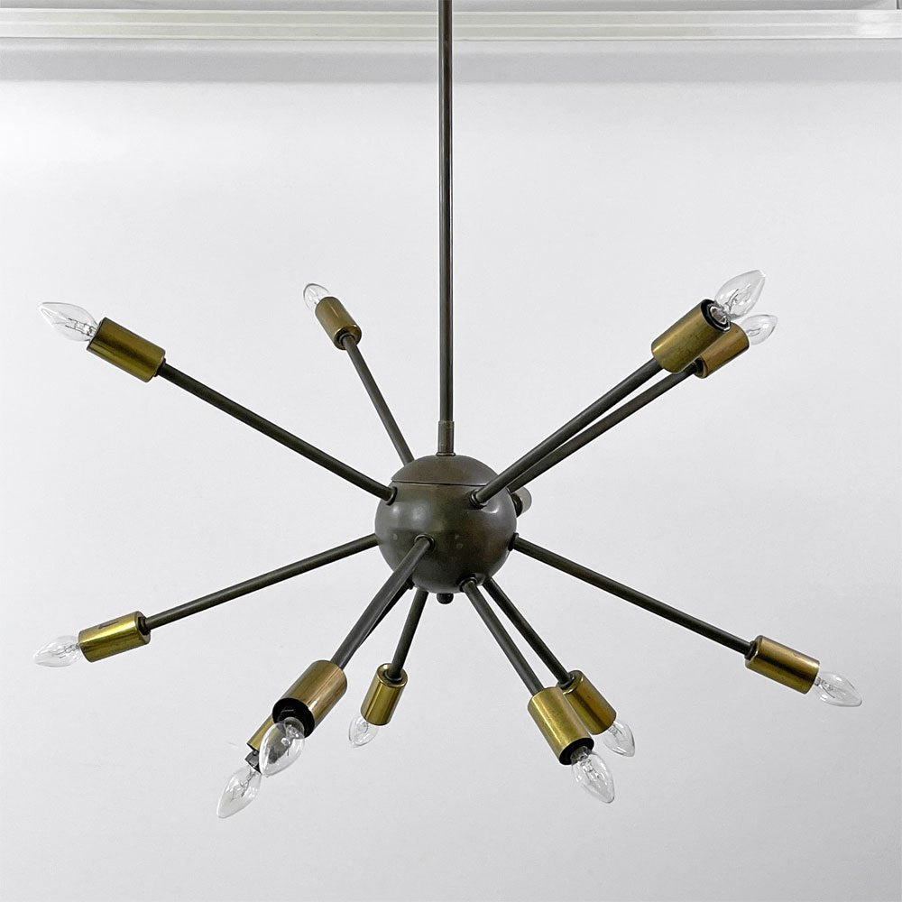 ビンテージ Vintage スプートニクランプ 12灯 ペンダントライト ミッドセンチュリー 50's レトロ スペースエイジ ●