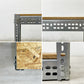 リオン LYON アングルシェルフ SLOTTED ANGLE SHELF 2段 AVボード インダストリアルデザイン P.F.S取扱い ●