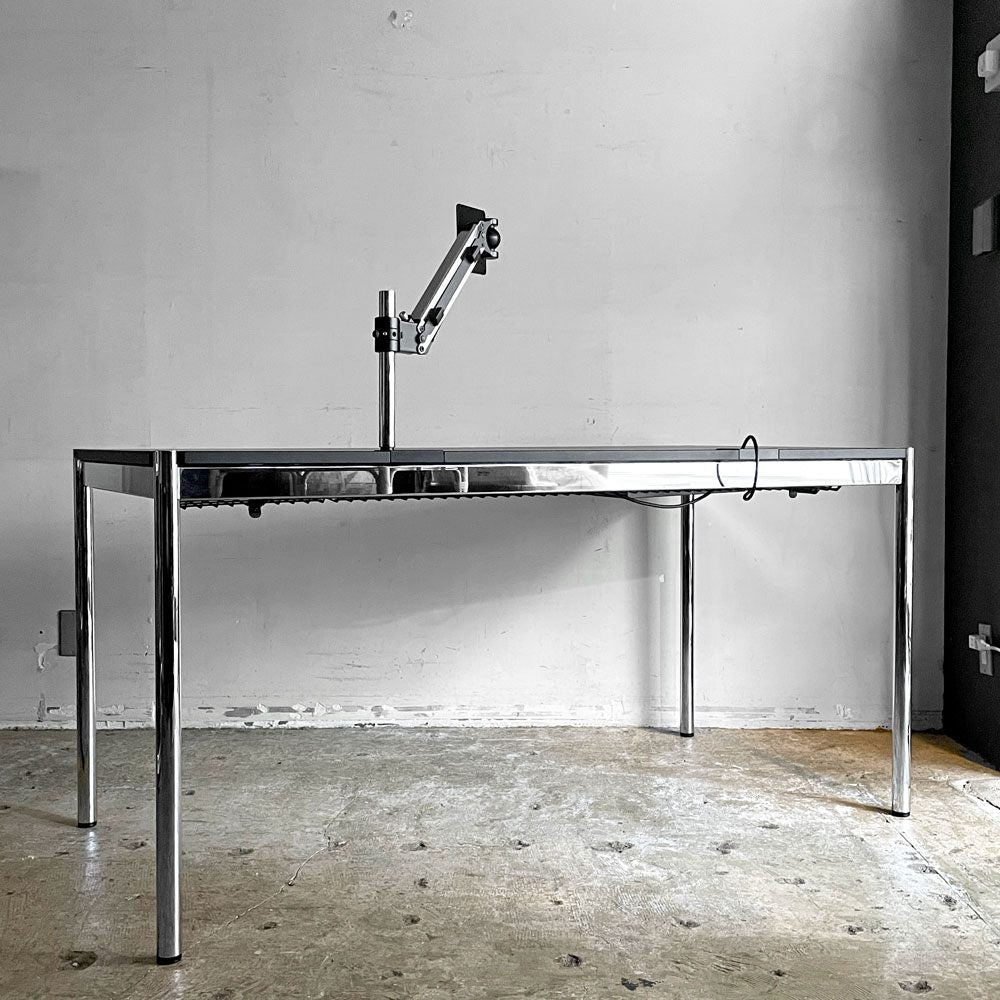 ユーエスエムハラー USM Haller モジュラーファニチャー ハラーテーブル プラス Haller table plus ペントレイ ケーブルトレイ モニターアーム USBアダプター付き ■