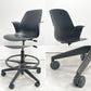 スチールケース Steelcase ノード ファイブスター スツール Node FIVE-STAR STOOL ハイチェア 製図チェア キャスター ブラック ●