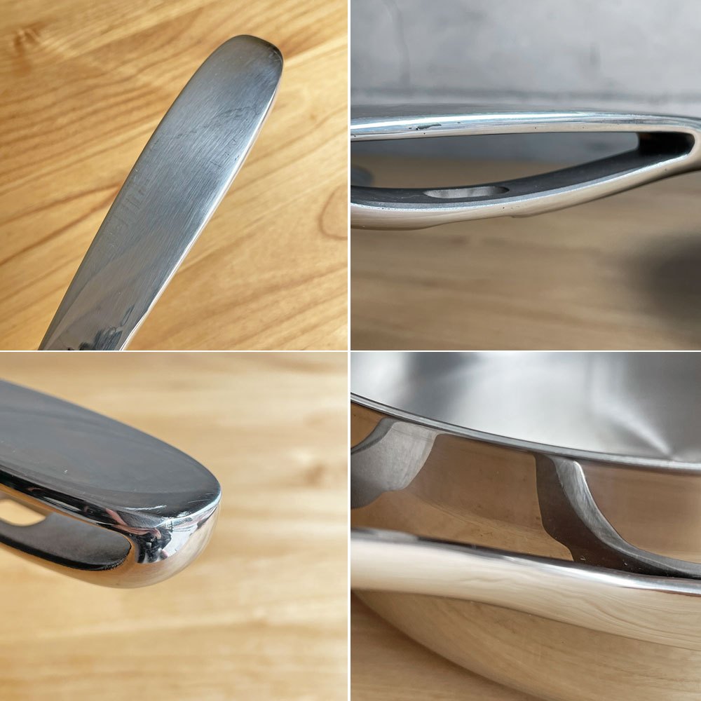 タッパーウェア Tupperware マストロクックウェア Mastro Cookware 24cm 2.8L 片手鍋 サイドハンドル付 ガラス蓋付 ステンレス  アルミニウム アメリカ ♪