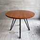 かなでもの KANADEMONO ザ・カフェテーブル THE CAFE TABLE Black Steel 4pin ラウンド Φ90cm ラバーウッド天板 ♪