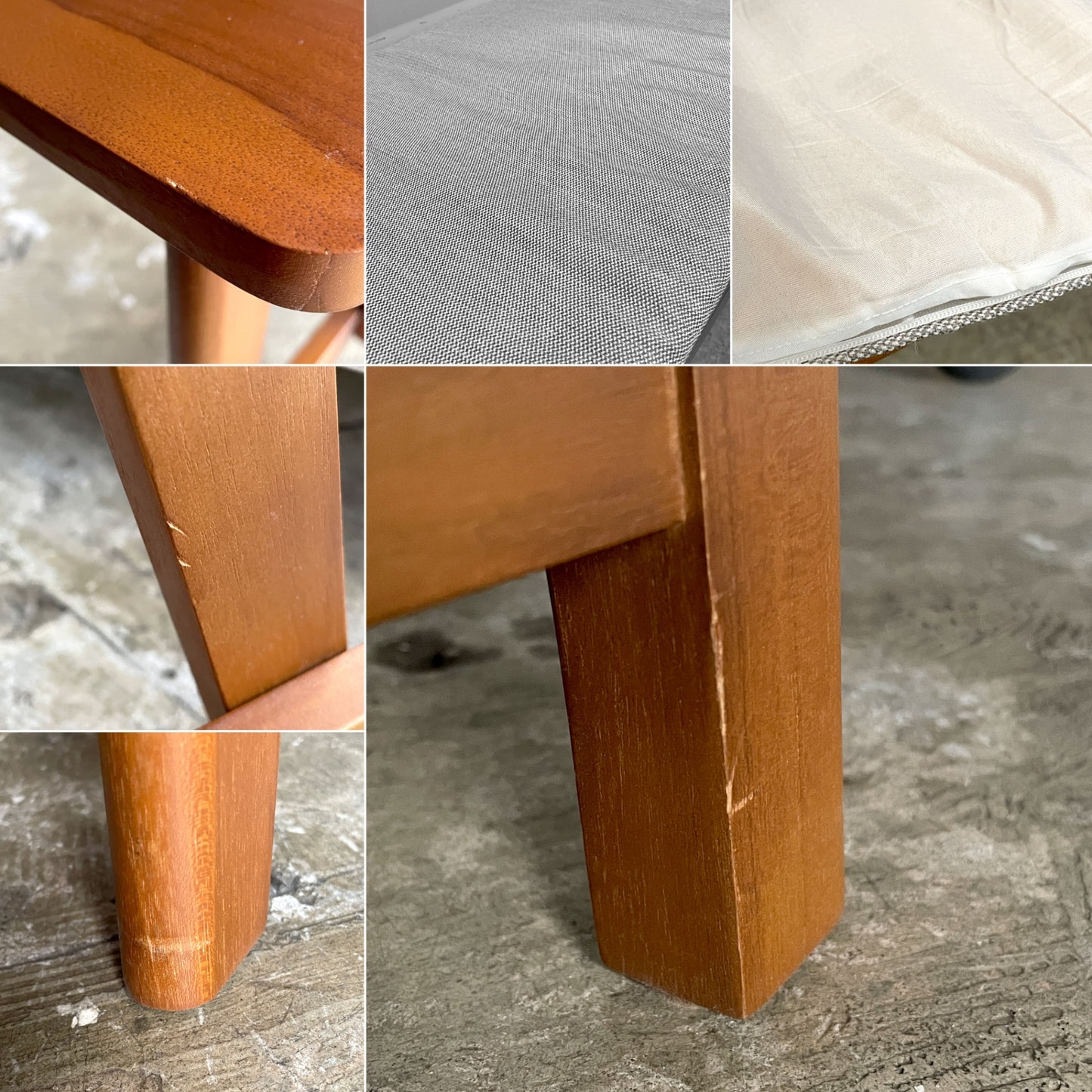 スキャンティーク SCANTEAK デュオ Duo スイベルベンチ チーク無垢材 背もたれ可動式 クッション付き W120cm ■