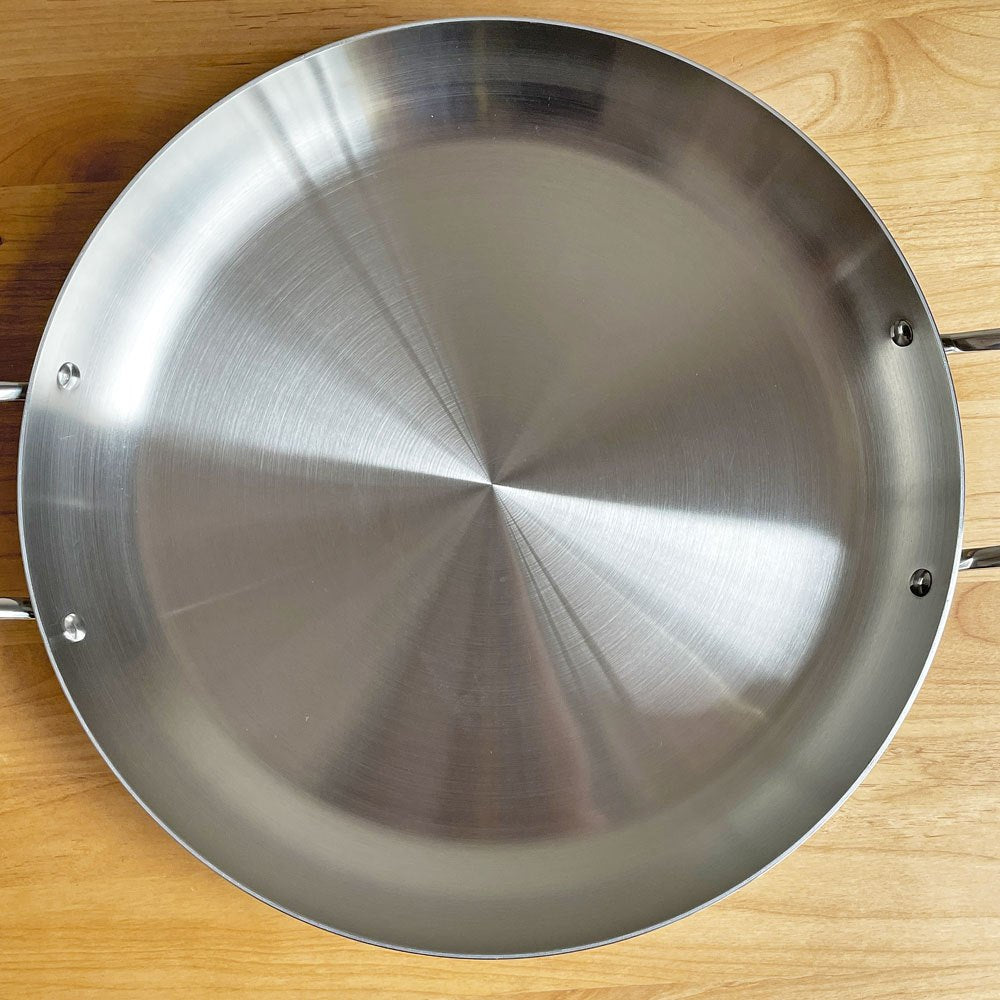 タッパーウェア Tupperware シェフシリーズ Chef Series パエリアパン Paella pan φ36cm ガラス蓋付 ステンレス 日本未発売品 ♪