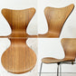 フリッツハンセン Fritz Hansen セブンチェア スタッキングチェア ローズウッド メタルカップ 1963-67年 アルネ・ヤコブセン 北欧 デンマーク ビンテージ 希少 現状品 ●