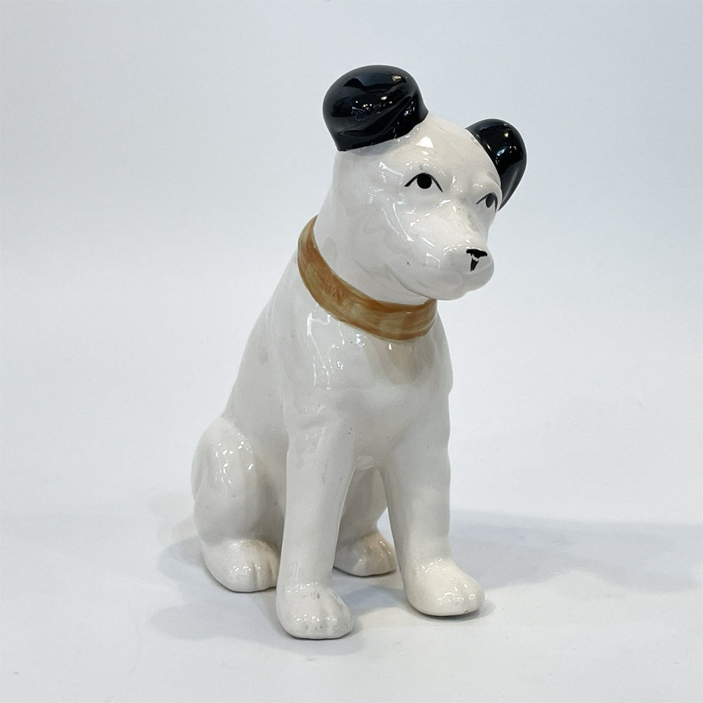 ビクター犬 Victor ニッパー君 Nipper 犬 陶器製 高さ13cm オブジェ 置物 インテリア 昭和レトロ ★