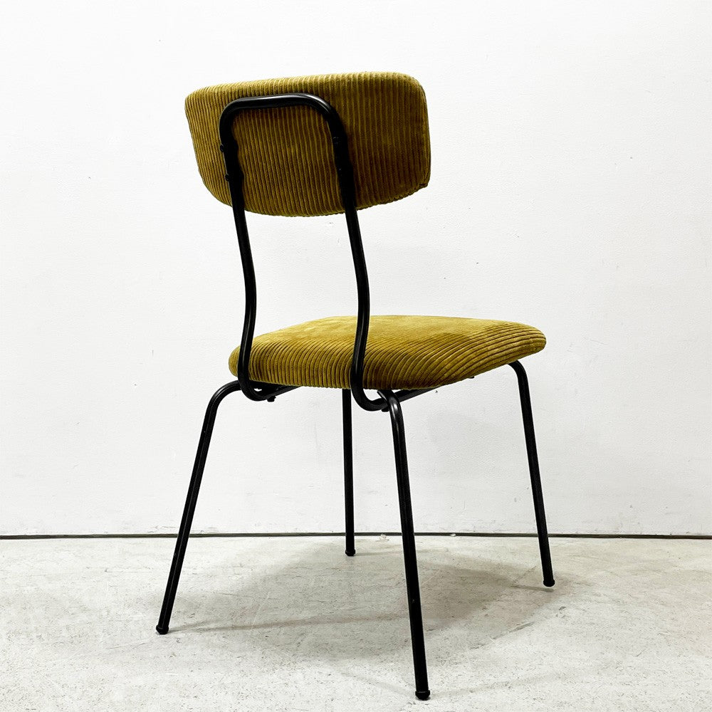 ジャーナルスタンダードファニチャー journal standard Furniture j.s.F ヘンリー HENRY ダイニングチェア サイドチェア コーデュロイ ファブリック アイアン 廃番 A ●