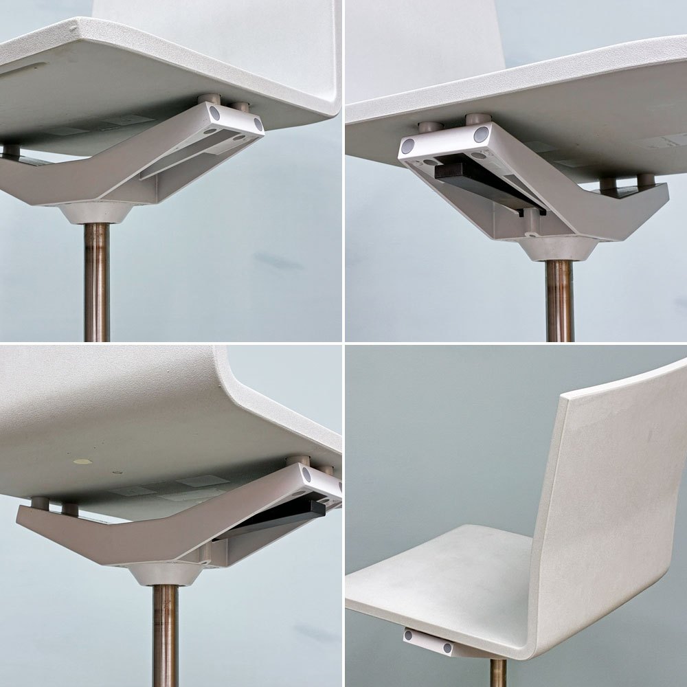 ヴィトラ Vitra ゼロフォー .04 Counter カウンターチェア アームレス オフィスチェア ハイチェア グレー キャスターベース 座面昇降 マールテン・ヴァン・セーヴェレン ◎