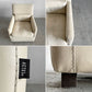 アクタス ACTUS チャプター CHAPTER SOFA 1シーターソファ 牛本革 フェザークッション オフホワイト系 参考価格￥86,000- 〓