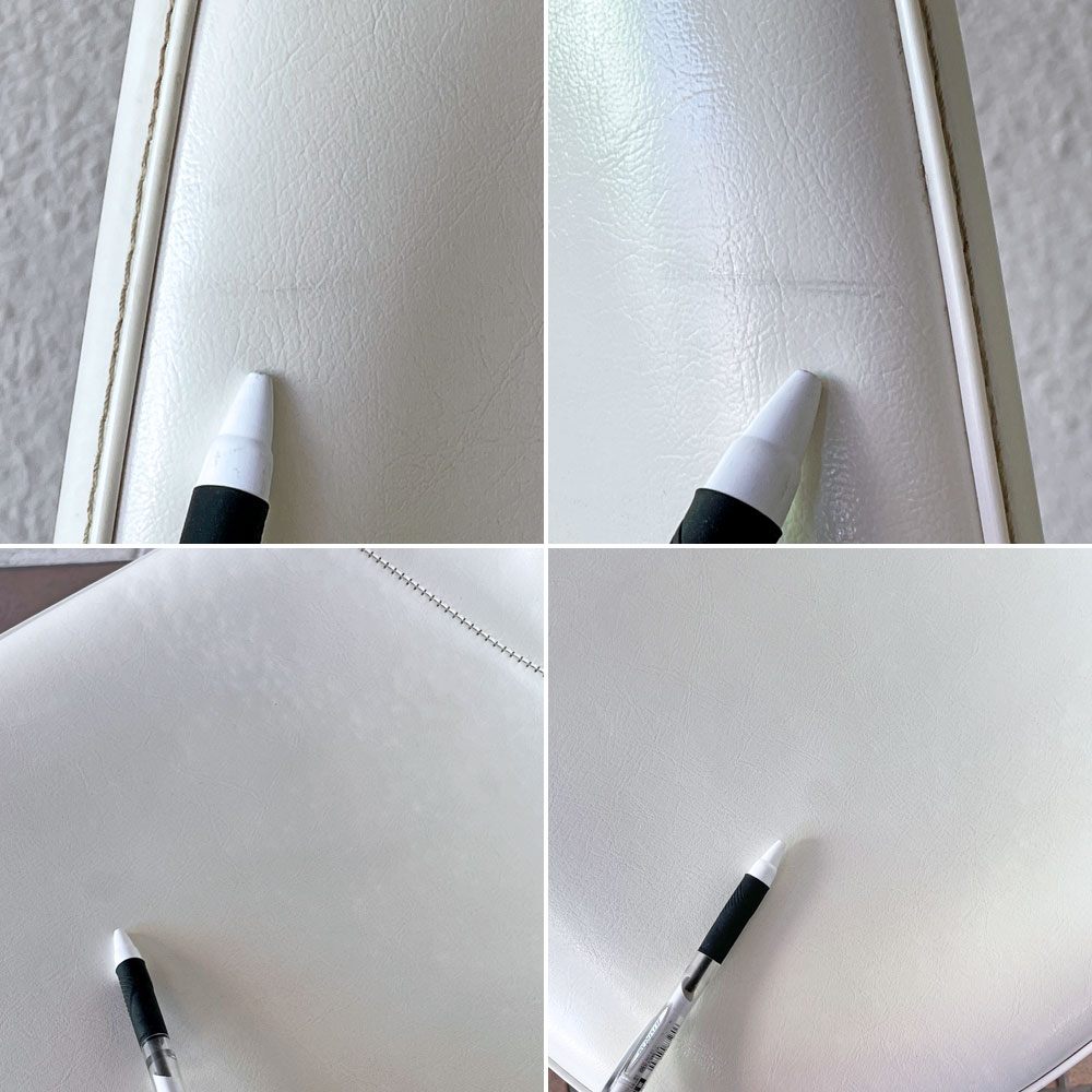 ハーマンミラー Herman Miller サイドシェルチェア サード 3rd FRP PVCレザー パーチメント ロータイプ エッフェルベース イームズ ビンテージ vintage ◇