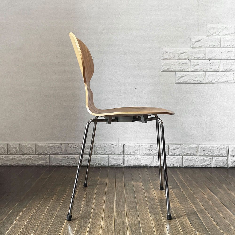 フリッツハンセン Fritz Hansen アントチェア ANT CHAIR アリンコチェア エルム材 4本脚 アルネ・ヤコブセン デンマーク 北欧家具 A ◎