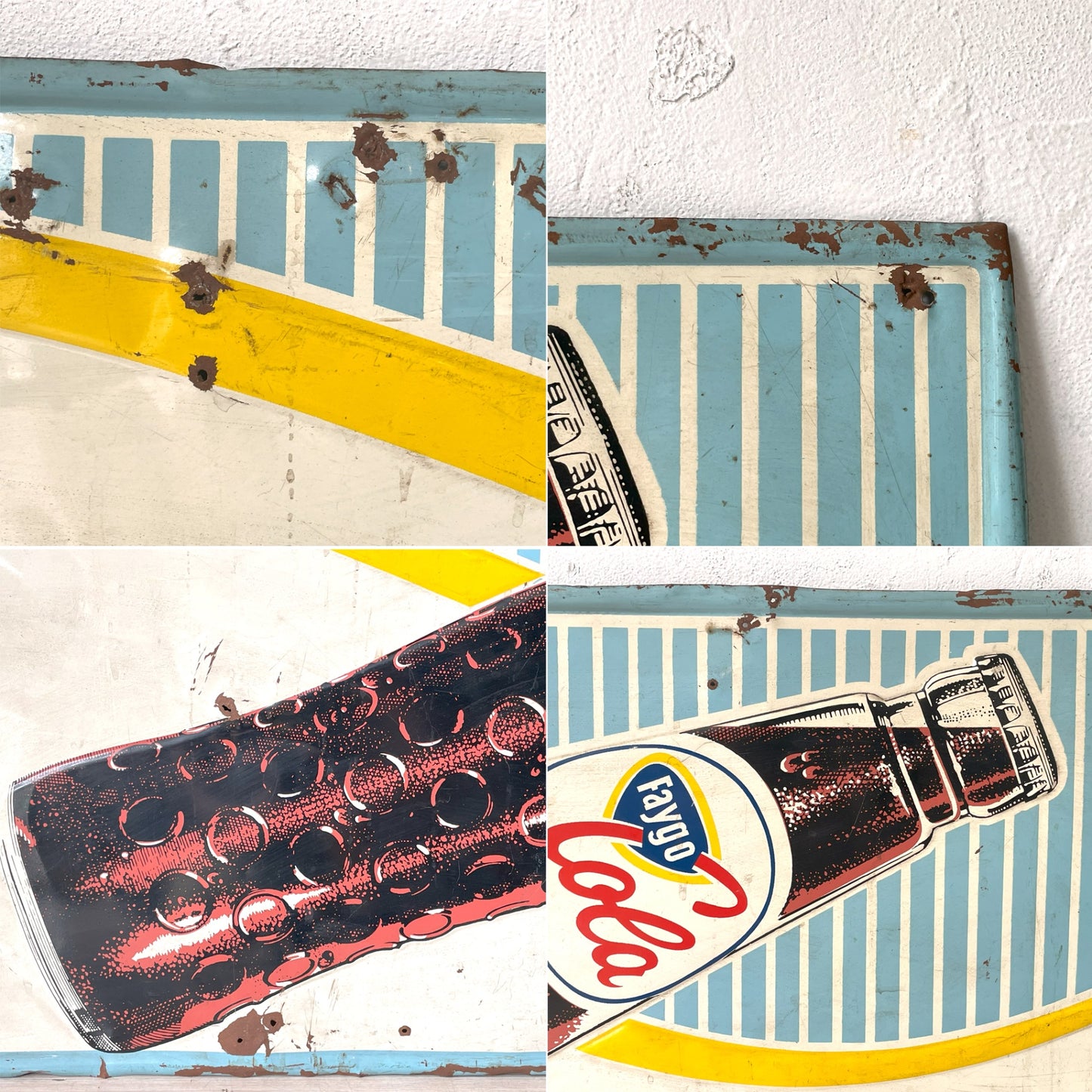 フィゴコーラ Faygo Cola FEFRESH-ABILITY メタルサイン ホーロー看板 琺瑯 60's USビンテージ コーク アドバタイジング★