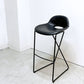 ザ・コンランショップ THE CONRAN SHOP クロスレッグ CROSS LEG ハイスツール 本革 レザー ブラック マグナス・ロング イギリス 参考定価￥187,000- A ●
