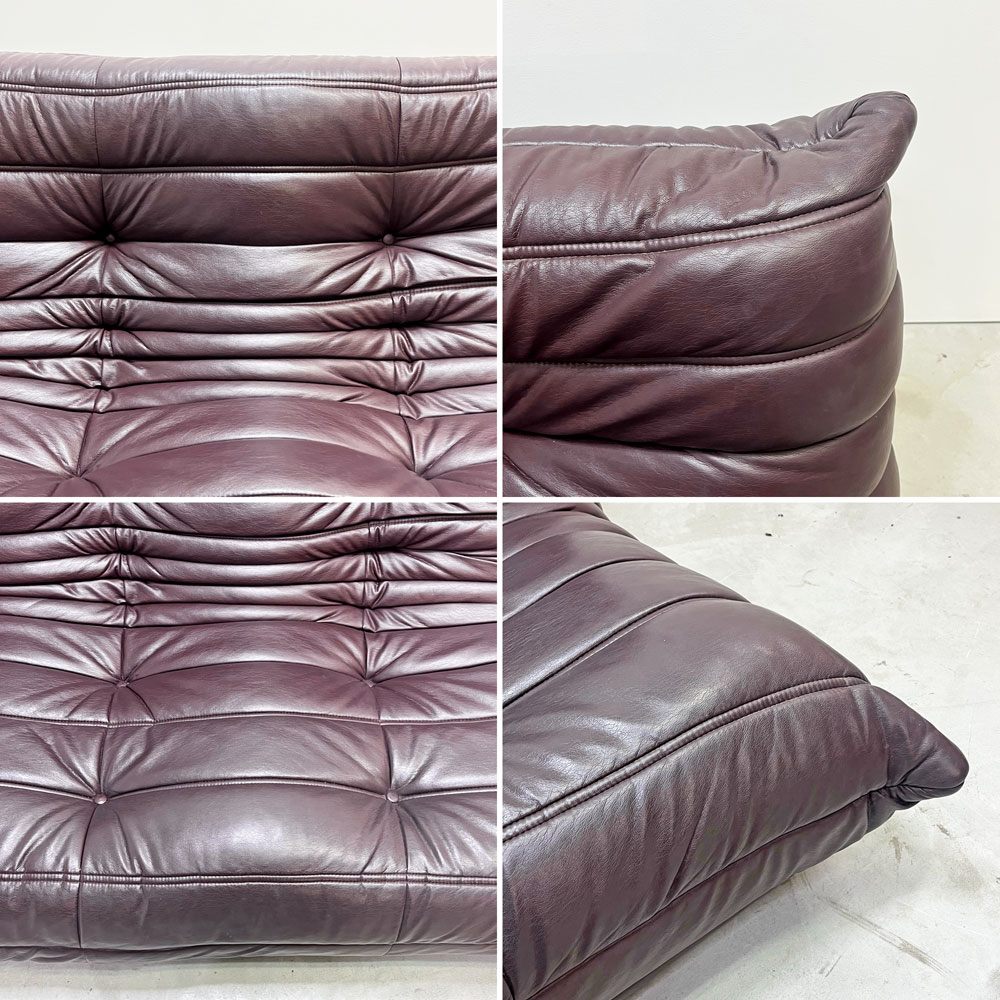 リーンロゼ ligne roset トーゴ TOGO 3Pソファ 3人掛けソファ 合成皮革 ミッシェル・デュカロワ Michel Ducaroy  ●