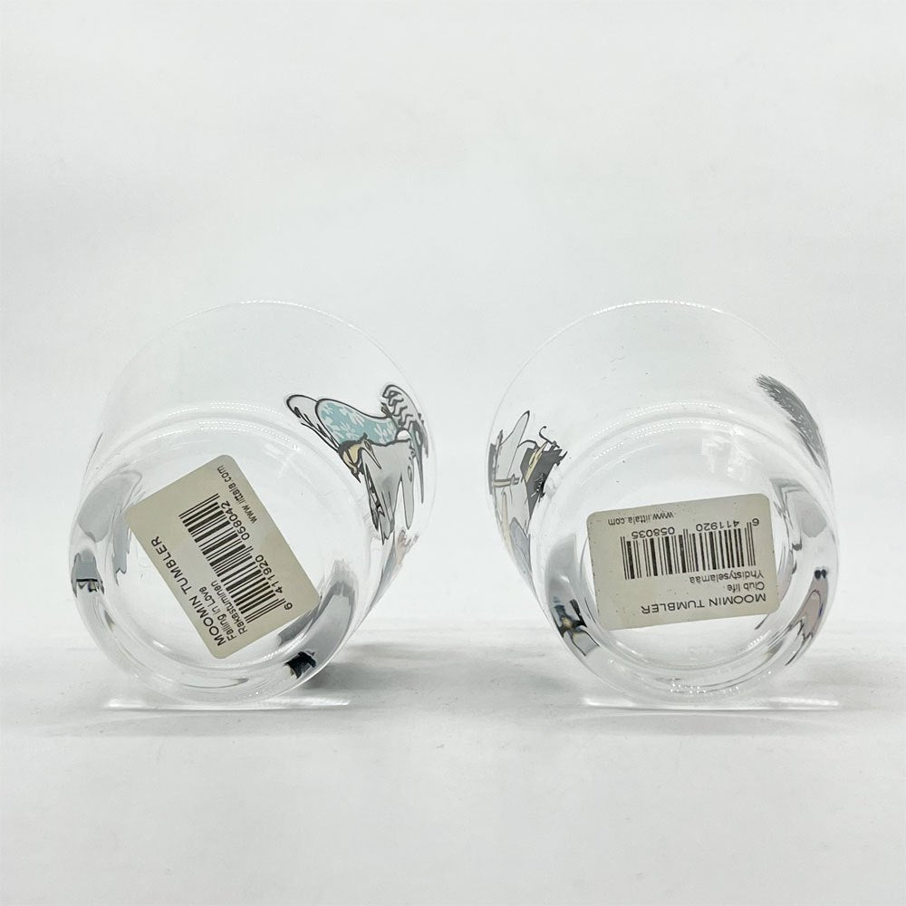 イッタラ ムーミンタンブラー フォーリングラブ&クラブライフ Falling in Love & Club Life ペアグラス 2客セット 210ml 箱付き 廃番 ●
