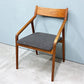 宮崎椅子製作所 ペペチェア PEPE side chair 背無垢タイプ ウォールナット ファブリックシート グレー系 フィンガージョイント 村澤一晃 ◎