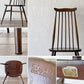アーコール Ercol ゴールドスミス ダイニングチェア コロニアル ハイバック エルム材 ダークブラウン ブルーラベル UKビンテージ 英国 ◇