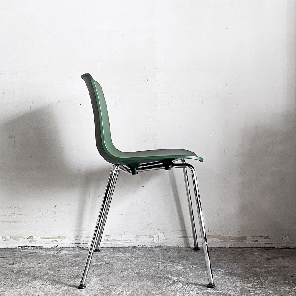 ヴィトラ vitra ハルチューブ HAL Tube サイドチェア ダイニングチェア スタッキング グリーン ジャスパー・モリソン C ■