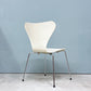 フリッツハンセン Fritz Hansen 3107 セブンチェア ホワイト ラッカー仕上げ スタッキング アルネ・ヤコブセン デンマーク 北欧家具 ◎