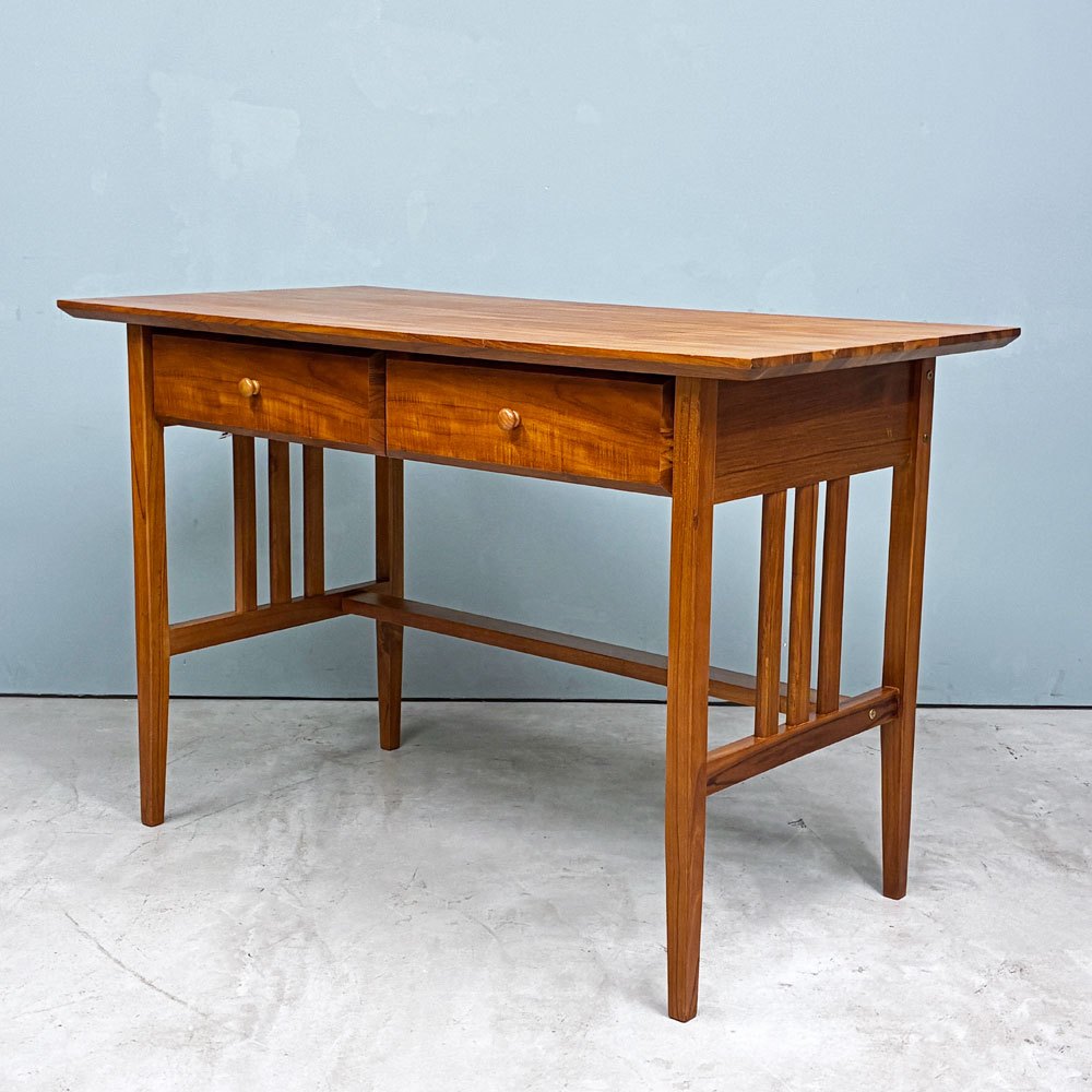 スキャンティーク SCANTEAK デスク ドロワー付き チーク無垢材 W120cm 北欧スタイル ◎