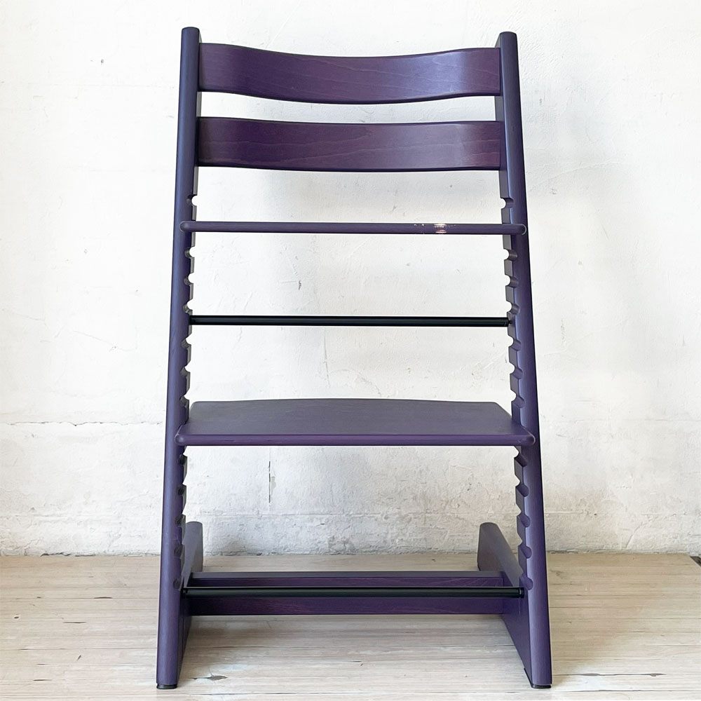 ストッケ STOKKE トリップトラップ TRIPP TRAPP プラムパープル ベビーチェア キッズチェア S/N4～ ノルウェー 北欧家具 ★