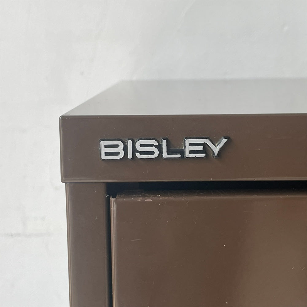 ビスレー BISLEY A4 39/1 キャビネット 1ドア ブラウン 廃盤 オフィス 店舗什器 イギリス 施錠不能 ★