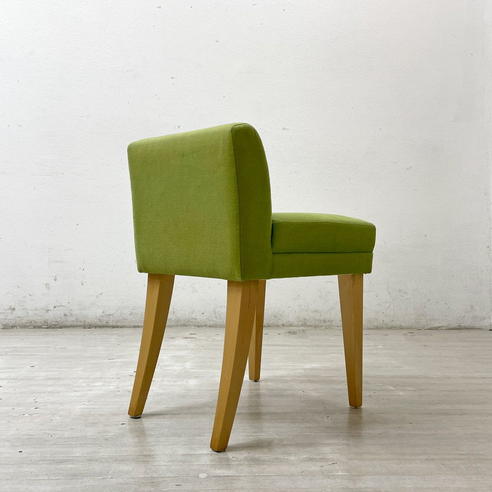 イデー IDEE ローバックチェア LOW BACK CHAIR ドレッサーチェア スツール メープル材 グリーン 北欧スタイル ●