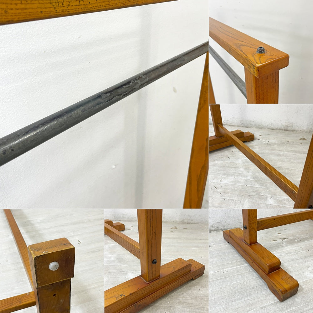 クラッシュゲート CRASH GATE ノットアンティークス Knot antiques プーチ POOCH ハンガーラック コートハンガー タモ無垢材 W90cm インダストリアルスタイル ●