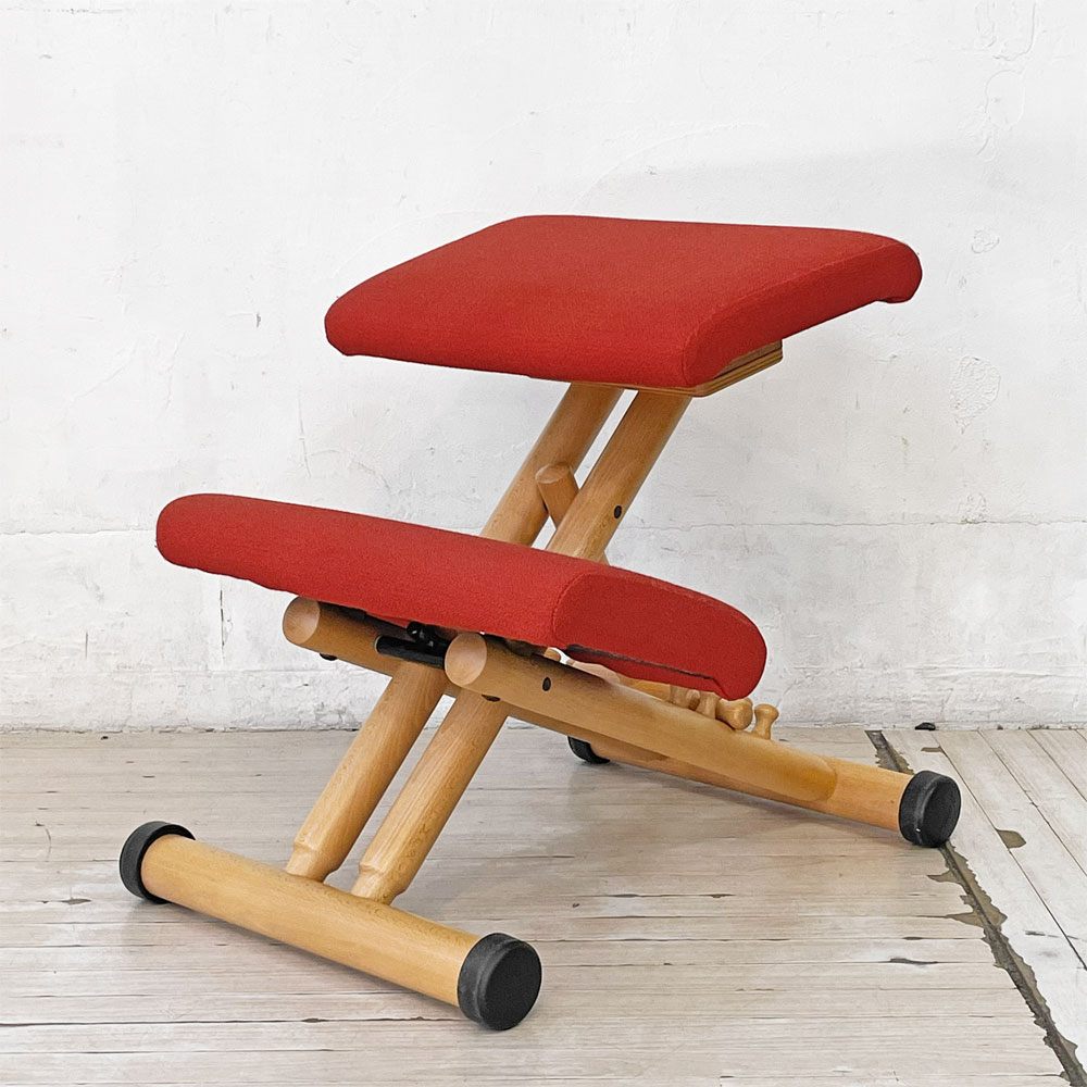 ストッケ STOKKE ヴァリエ VARIER マルチバランス MULTI バランスチェア 学習椅子 ファブリック レッド 北欧 ノルウェー ★